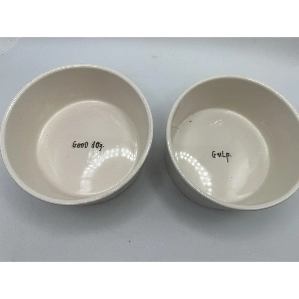 Rae Dunn Magenta Dog Bowls